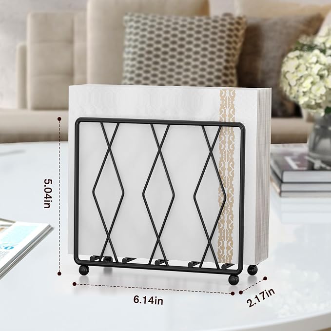 Napkin Holder for Table, Modern Metal Napkin Holders for Paper Napkins & - Image 3