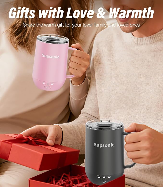 Supsonic - 16oz Self Heating Coffee Mug, Smart Heated Coffee Mug Faster - Image 5