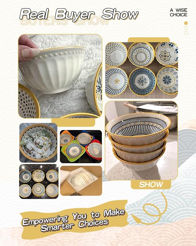 Yeacccng Bohemian Soup Bowls - Image 17