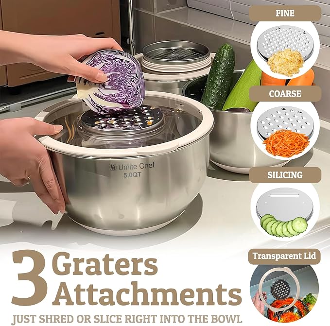 Mixing Bowles Set with Lids Set - Image 2