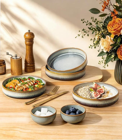 7.5" Ceramic Pasta Bowls Set of 4, Salad Bowls | Versatile Serving Bowls - Image 6