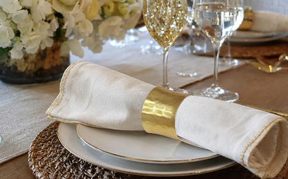 COTTON CRAFT Gold Napkin Rings - Image 2