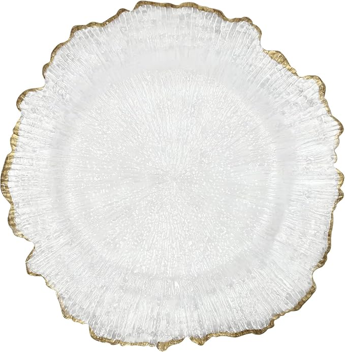 25 Pack Reusable Plastic Clear Charger Plates, 13 Inch Charger Plates - Image 5