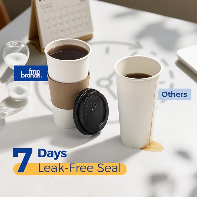 Fit Meal Prep 24 oz 100 Pack To Go Coffee Cups - Image 4