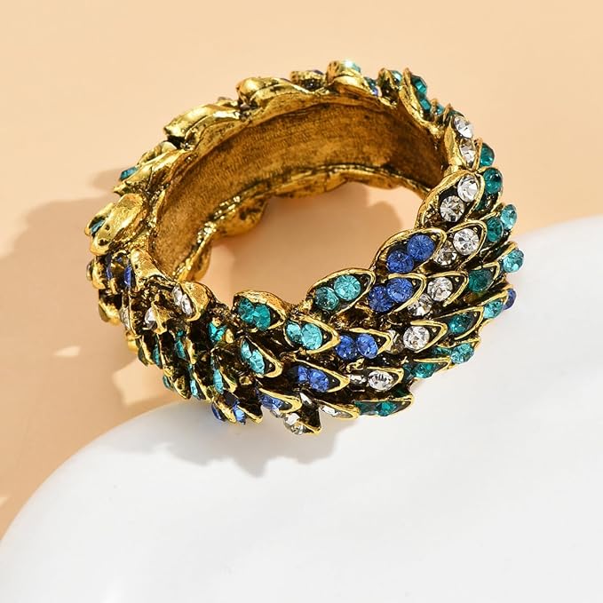 Peacock Napkin Rings Set of 12 - Image 3