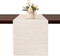 Table Runner 55 Inches Long, Vinyl Woven Heatproof Table Runners | Washable by Banchif