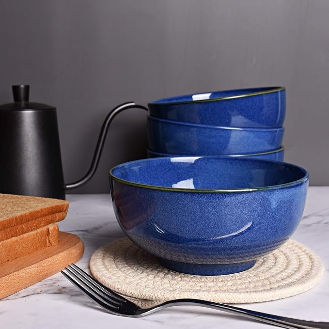 Ceramic Soup Bowl Set of 4, 24 Oz, Cereal Bowl - Image 4