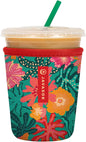 Sok It JavaSok Iced Coffee & Cold Soda Insulated Neoprene Cup Sleeve (Tropic Like It's Hot, Small: 16-20oz)