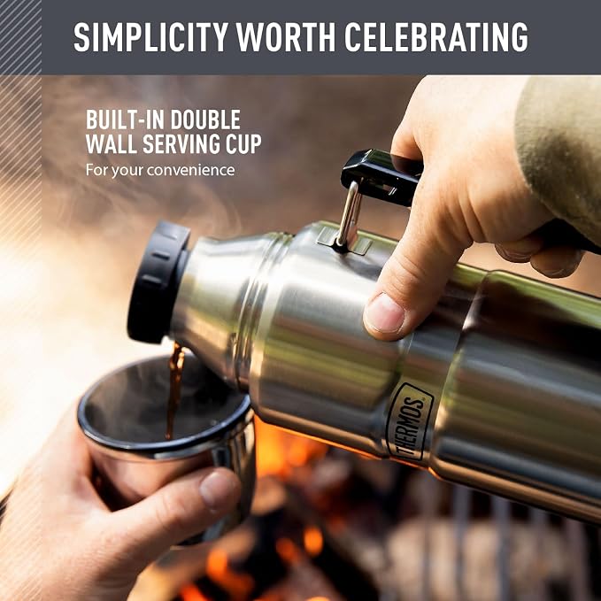 THERMOS Stainless King Vacuum-Insulated Beverage Bottle, 40 Ounce, Matte - Image 3