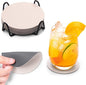 Faux Leather Drink Coasters by Chitomars