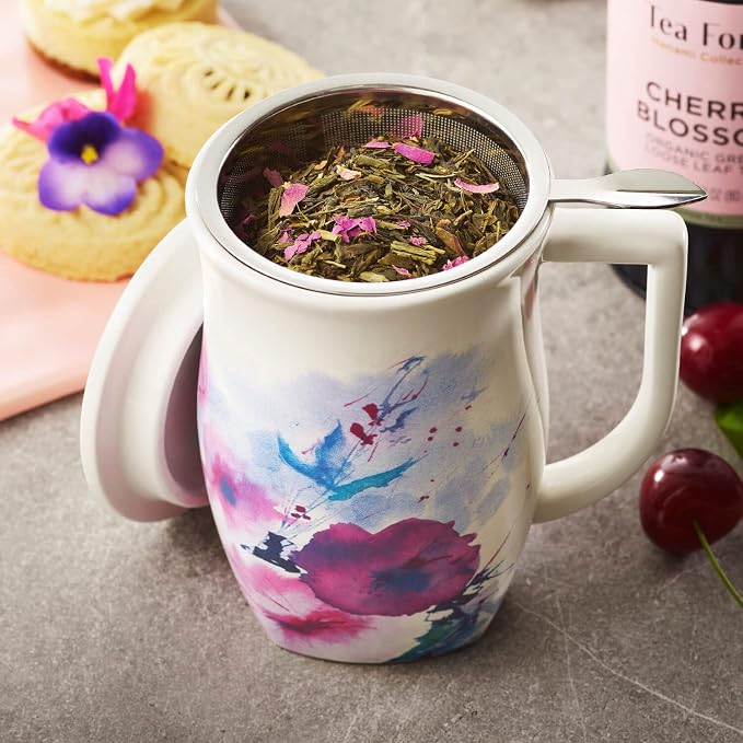 Tea Forte Ceramic Fiore Tea Cup - Image 2