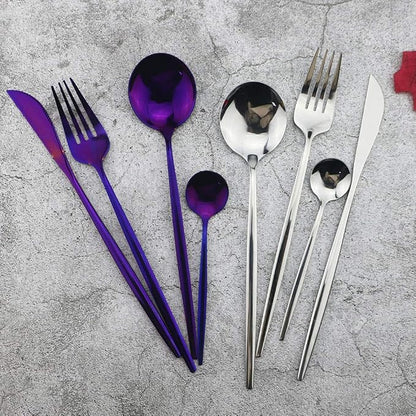 JASHII Silverware Sets, 24-Piece Stainless Steel Flatware/Cutlery/Tableware Set - Image 2