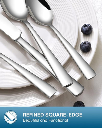 Stapava 20 Piece Silverware Set, Food-Grade Stainless Steel Flatware Sets - Image 7