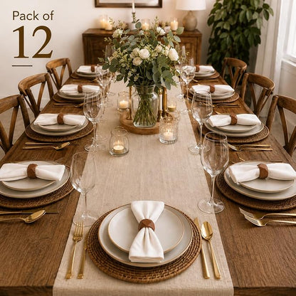Wooden Napkin Rings Set of 12 - Image 7