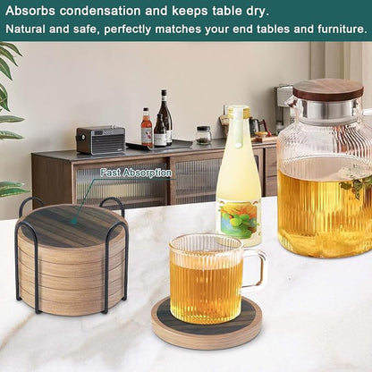 6 Pack Absorbent Coasters Set - Image 4