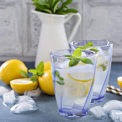 Topsky 12-ounce Plastic Water Tumblers | Set of 4 Transparent Unbreakable - Image 6