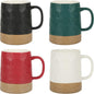BYCNZB 13oz Ceramic Coffee Cups set of 4, Modern Mugs by BYCNZB