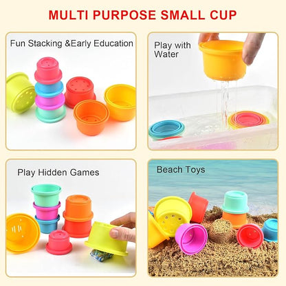 Baby Stacking Nesting Cups Toys, Baby Toys 6 to 12 Months, Montessori Toys - Image 4