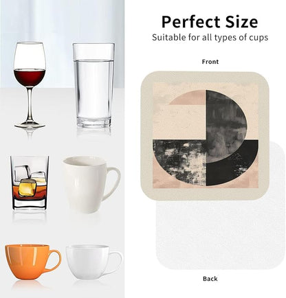 Minimal Abstract Shapes Print Coasters - Image 2