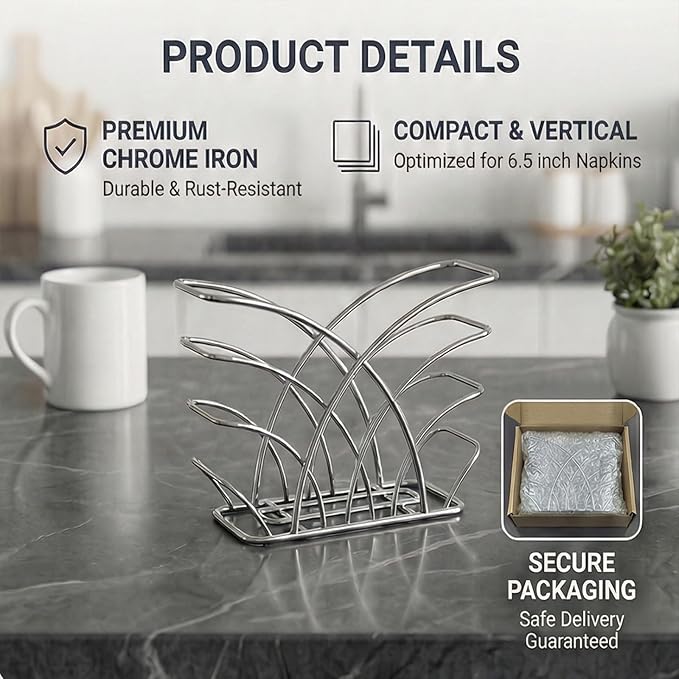 Napkin Holder for Table, Lunch Napkins & Table Decor - Image 4