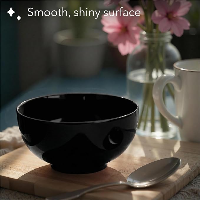 Brew To A Tea BTaT- Soup Bowls Set, 16 Ounces, Porcelain Dishes - Image 6