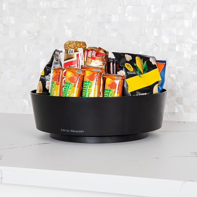 Mind Reader Snack Carousel, Countertop Organizer, Snack Tray, Condiment Holder - Image 6