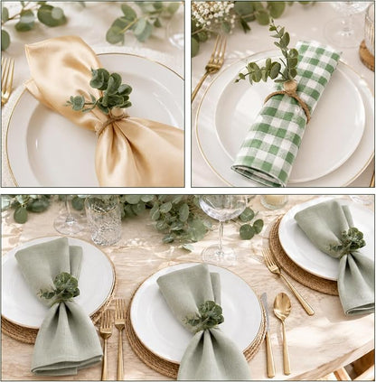 Set of 6 Rustic-Style Napkin Rings - Image 6