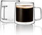CNGLASS 10oz Glass Coffee Mugs, Double Wall Insulated Glass Mugs by CNGLASS
