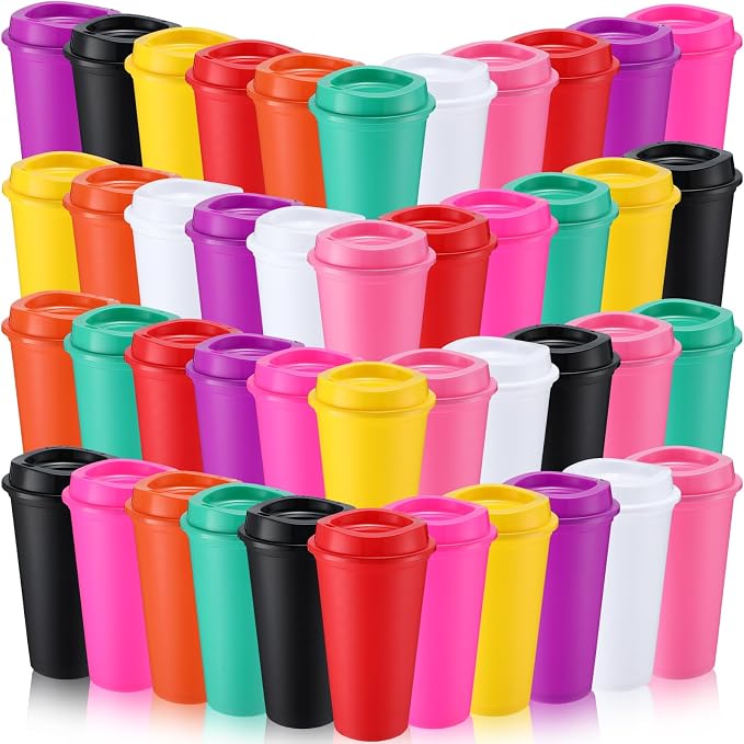 Honeydak 45 Pack 16 oz Reusable Coffee Cups by Honeydak