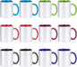 TANGLONG 12PCS Sublimation Mugs-6 Assorted Colors 11oz ceramic cup by TANGLONG