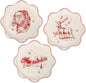 My Mind's Eye Red Vintage Line Art Paper Plates – 8″×8″, 9 Count Holiday by MyMindsEye