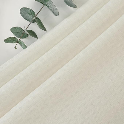 maxmill Square Tablecloth Water Resistance Antiwrinkle Spill Proof Weaved Texture Table Cloth, Decorative Fabric Table Cover for Banquet Parties Event Holiday Dinner, 70 x 70 Inch, Ivory