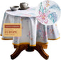 Maison d' Hermine Table Cloth Round Table 100% Cotton 69 Round Inches Tablecloth Reusable Decorative for Dining Room Farmhouse Home Valentines Day Decorations Spring Summer - Paradise Island