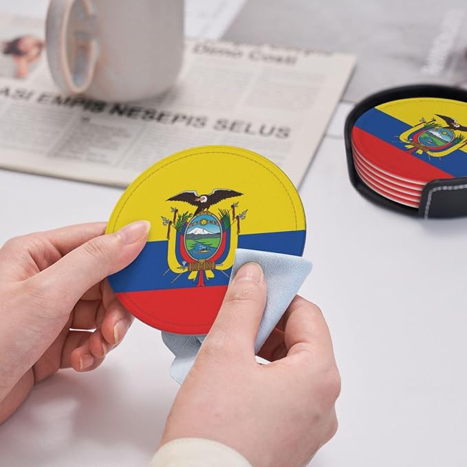 Ecuadorian Flag Coasters for Drinks - Image 5