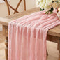 Pink Cheesecloth Table Runner, 10FT Dusty Pink Boho Gauze Table Runner by Miucat