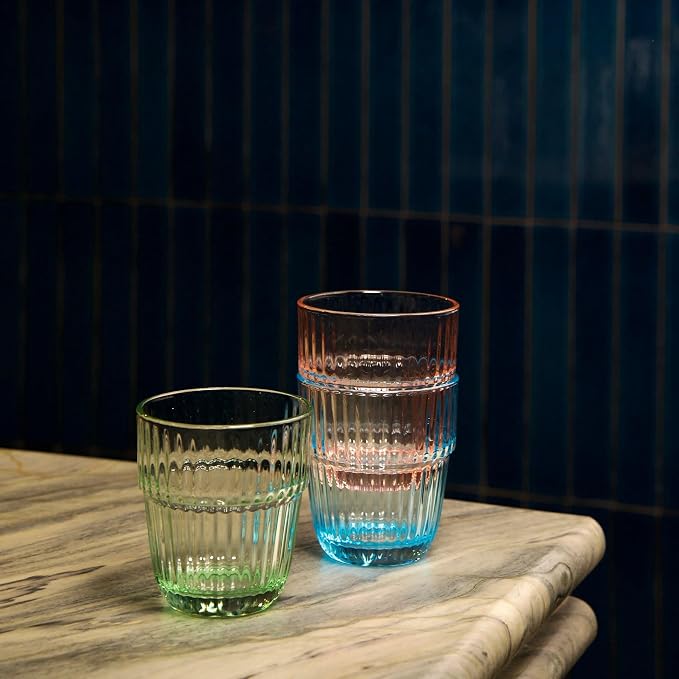 Bormioli Rocco Barshine 10.38 oz. Rocks Stackable Tempered Drinking Glasses - Image 6