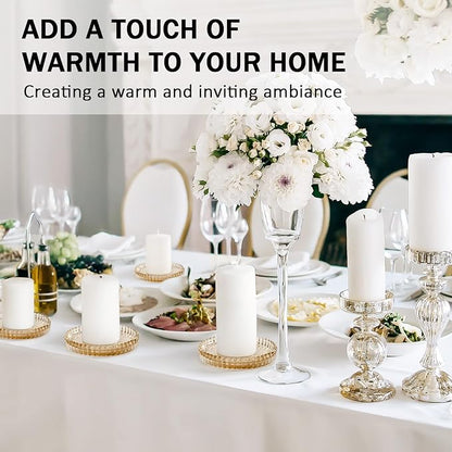 Modern Clear Glass Coasters Set of 6, Cute Coasters Table Mats - Image 8