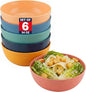Plastic Bowls Kitchen Set for Cereals, Soup – Salad Bowl Set of 6 for Hot Cold by Unknown