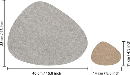 Faux Leather Placemats Set of 4, Dual Sided - Image 9