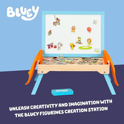 Bluey Art Creation Station, 100 Magnets & Whiteboard Lid | Foldable legs - Image 2