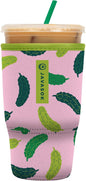 Sok It JavaSok Iced Coffee & Cold Soda Insulated Neoprene Cup Sleeve (Pickle Me Pink, Large: 30-32oz)