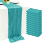 12Pack Teal Green Cheesecloth Table Runner 20x120 inch Gauze Table Runner | by Seveups