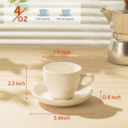 Sweese 4oz Porcelain Espresso Cups - Image 2