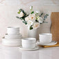 AmorArc Stoneware Dinnerware Sets,Round Reactive Glaze Ceramic Plates and Bowls Sets,Highly Chip and Crack Resistant | Microwave & Dishwasher Safe,Service for 8 Dishes Set (24pc)