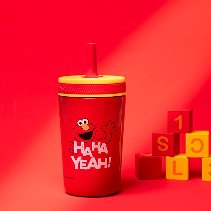 Zak Designs Sesame Street Kelso 12oz Stainless Steel Leak-Proof Toddler Cup | - Image 3