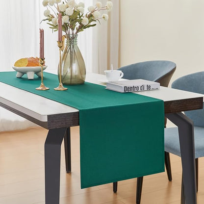 YATOJUZI Green Table Runner Seasonal Kitchen Dining Coffee Table Decoration 55 - Image 5