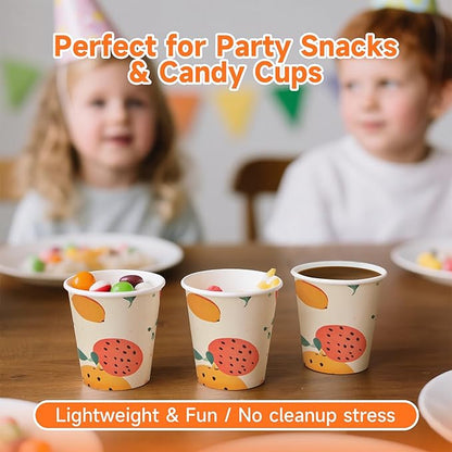 300 Pack 3 oz Bathroom Cups, Disposable Paper Cups with Rolled Rim, Small Paper Mouthwash Cup for Guest Bathrooms, Vanity & Office Use, Off-white