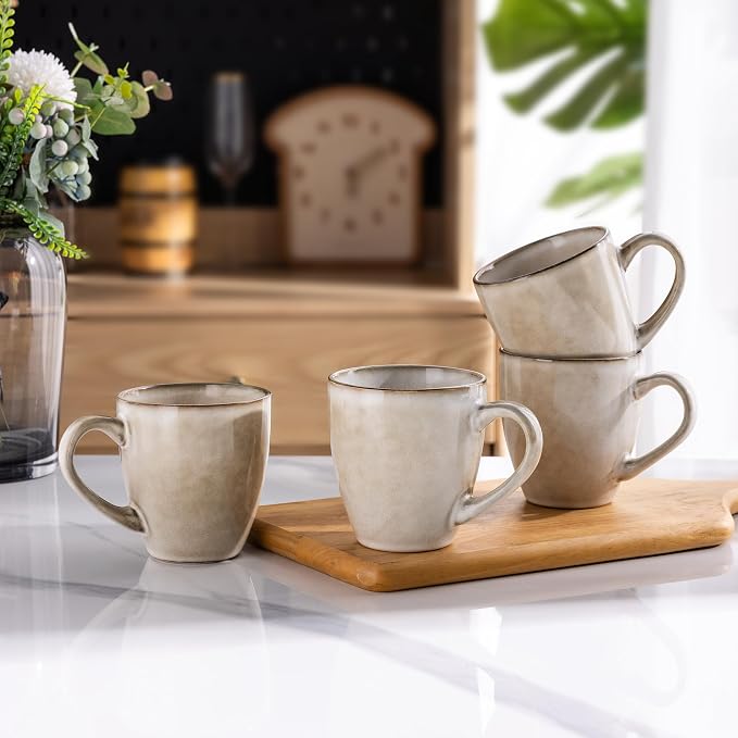 GBhome Ceramic Coffee Mugs Set of 6, 12oz Stoneware Coffee Mugs Set - Image 7