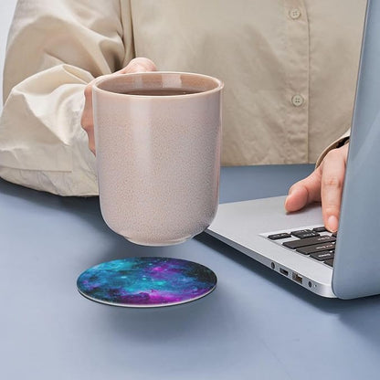 Trippy Galaxy Drinking Coasters PU Leather Coaster - Image 7