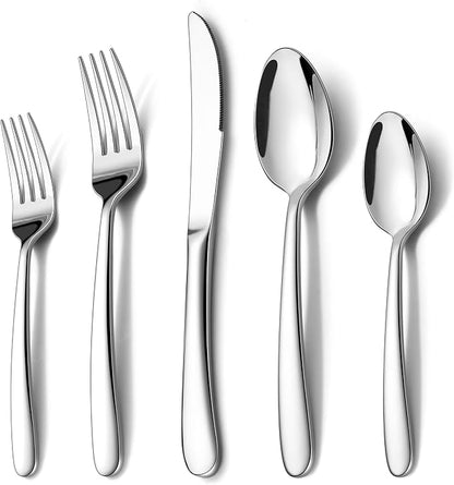 Onader 60 Piece Heavy Duty Silverware, Cutlery Set by Onader